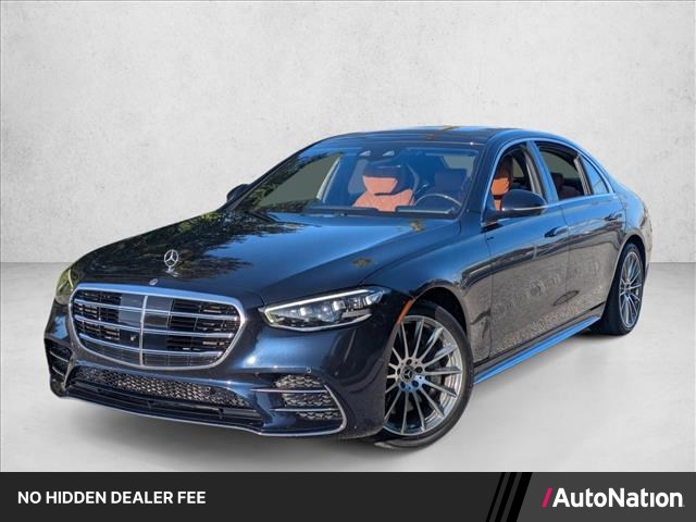 Nautical Blue Metallic 2022 Mercedes-Benz S-Class Sedan All-Wheel Drive Automatic