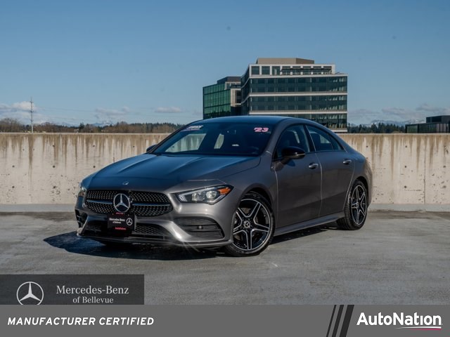 Gray (Mountain Grey Metallic) 2023 Mercedes-Benz CLA 250 4MATIC Coupe All-Wheel Drive Automatic