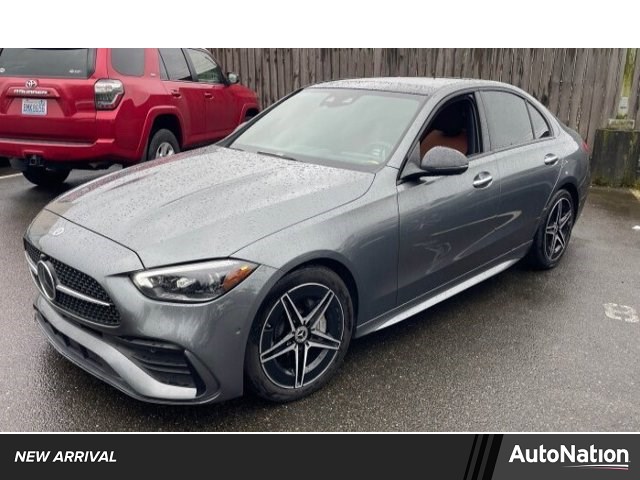 Gray (Selenite Grey Metallic) 2024 Mercedes-Benz C-Class C 300 4MATIC Sedan All-Wheel Drive Automatic