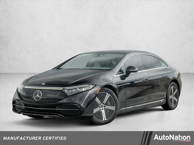 Obsidian Black Metallic 2023 Mercedes-Benz EQS 450 4MATIC AWD Sedan All-Wheel Drive Automatic