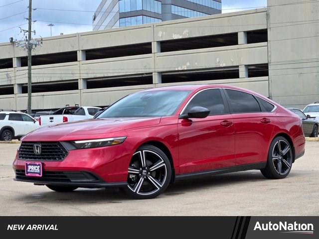 Radiant Red Metallic 2024 Honda Accord Hybrid Sport FWD Sedan Front-Wheel Drive Automatic