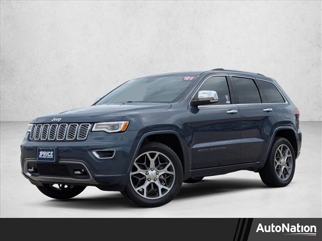 Slate Blue Pearlcoat 2021 Jeep Grand Cherokee Overland 4WD SUV / Crossover Four-Wheel Drive 8-Speed Automatic