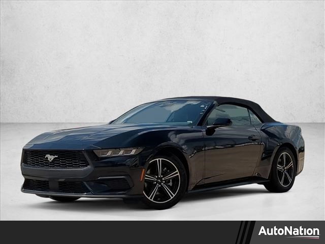 Shadow Black 2025 Ford Mustang EcoBoost Premium Convertible RWD Convertible Rear-Wheel Drive Automatic