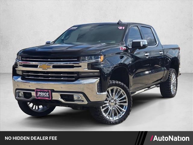Black 2021 Chevrolet Silverado 1500 Pickup Truck Four-Wheel Drive Automatic