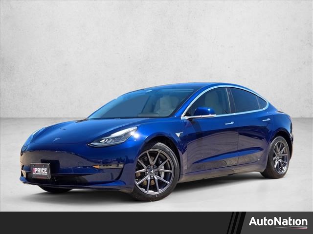 Blue 2018 Tesla Model 3 Long Range RWD Sedan Rear-Wheel Drive 1-Speed Automatic