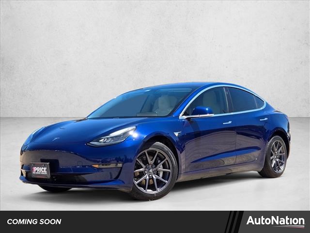 Blue 2018 Tesla Model 3 Long Range RWD Sedan Rear-Wheel Drive 1-Speed Automatic