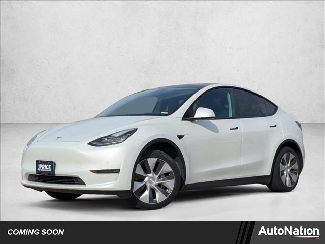 Pearl White Multi-Coat 2021 Tesla Model Y Long Range AWD SUV / Crossover All-Wheel Drive Automatic