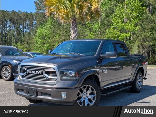 Gray (Granite Crystal Metallic Clearcoat) 2018 RAM 1500 Laramie Limited Crew Cab 4WD Pickup Truck Four-Wheel Drive 8-Speed Automatic