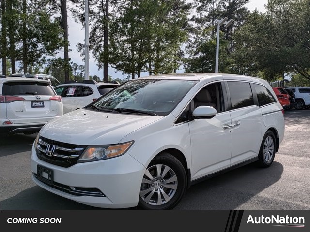 White Diamond Pearl 2015 Honda Odyssey EX-L FWD Minivan Front-Wheel Drive Automatic