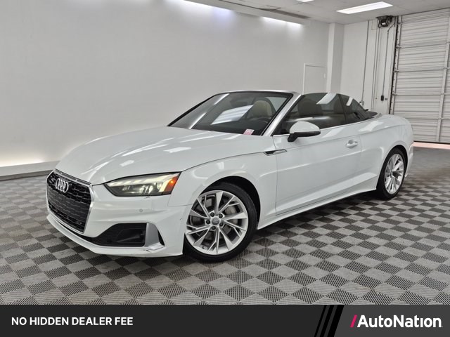 White 2021 Audi A5 Convertible All-Wheel Drive Automatic