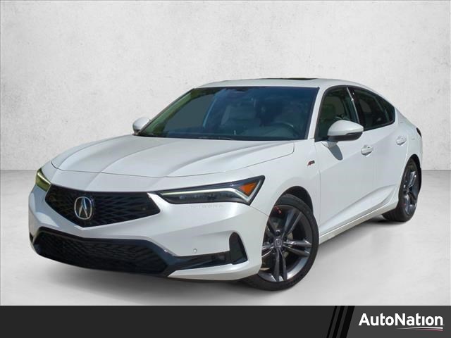 White 2023 Acura Integra FWD with Technology and A-SPEC Package Sedan Front-Wheel Drive Automatic
