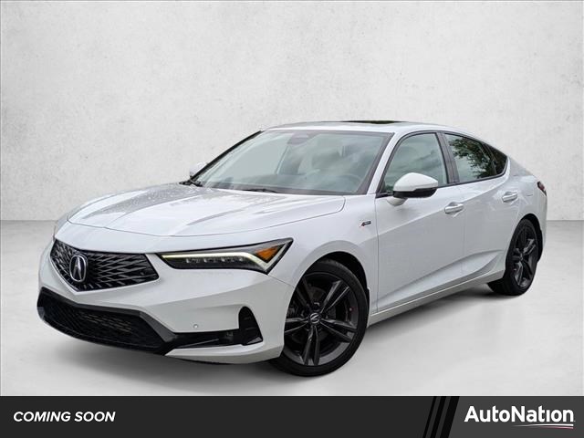 White 2023 Acura Integra FWD with Technology and A-SPEC Package Sedan Front-Wheel Drive Automatic