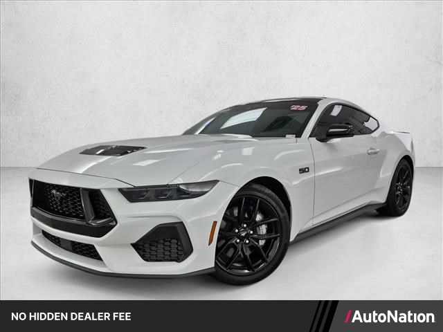 Oxford White 2025 Ford Mustang Coupe Rear-Wheel Drive 6-Speed Manual