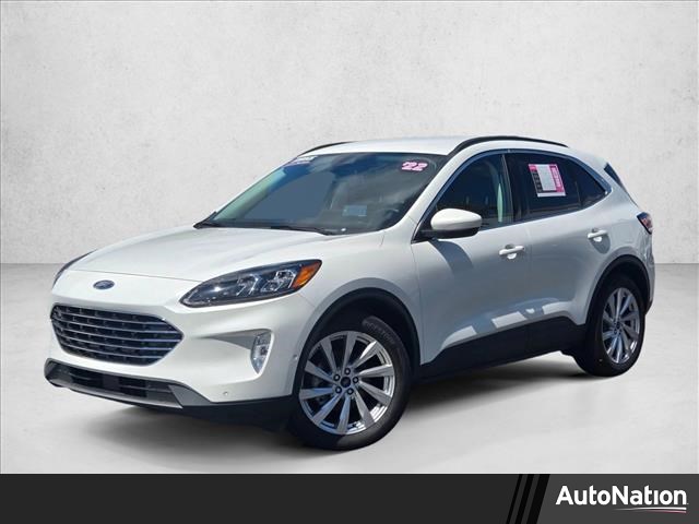 Star White Metallic Tri-Coat 2022 Ford Escape Hybrid Titanium FWD SUV / Crossover Front-Wheel Drive Automatic