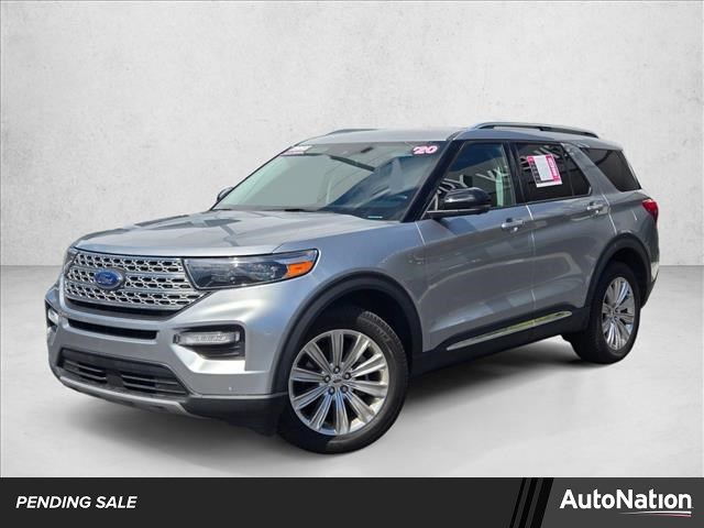 Iconic Silver Metallic 2020 Ford Explorer Limited AWD SUV / Crossover All-Wheel Drive Automatic