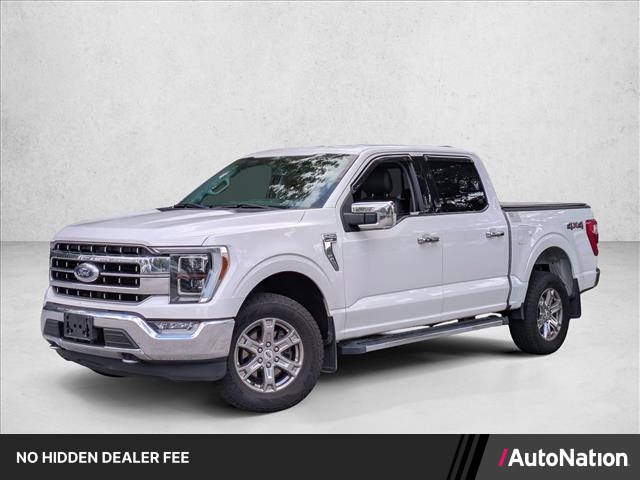 Star White Metallic Tri-Coat 2021 Ford F-150 Lariat SuperCrew 4WD Pickup Truck Four-Wheel Drive Automatic