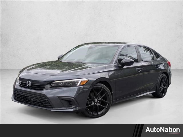 Black 2022 Honda Civic Sport FWD Sedan Front-Wheel Drive Automatic