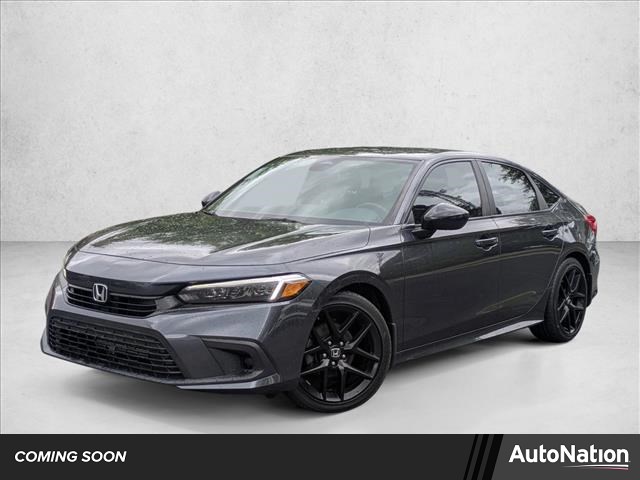 Black 2022 Honda Civic Sport FWD Sedan Front-Wheel Drive Automatic