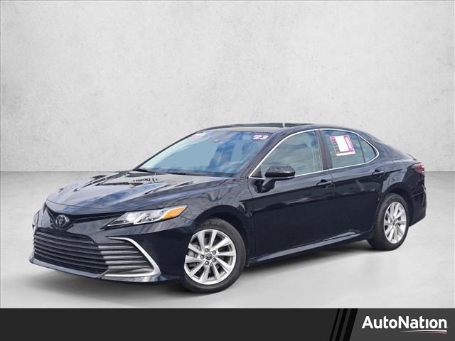 Midnight Black Metallic 2023 Toyota Camry LE FWD Sedan Front-Wheel Drive Automatic