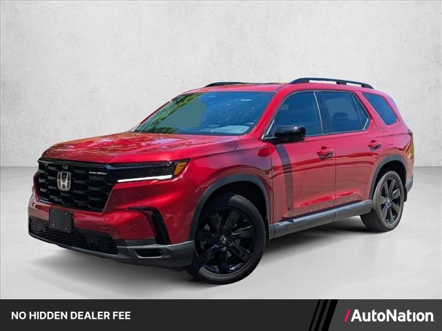 Radiant Red Metallic 2025 Honda Pilot Black Edition AWD SUV / Crossover All-Wheel Drive Automatic