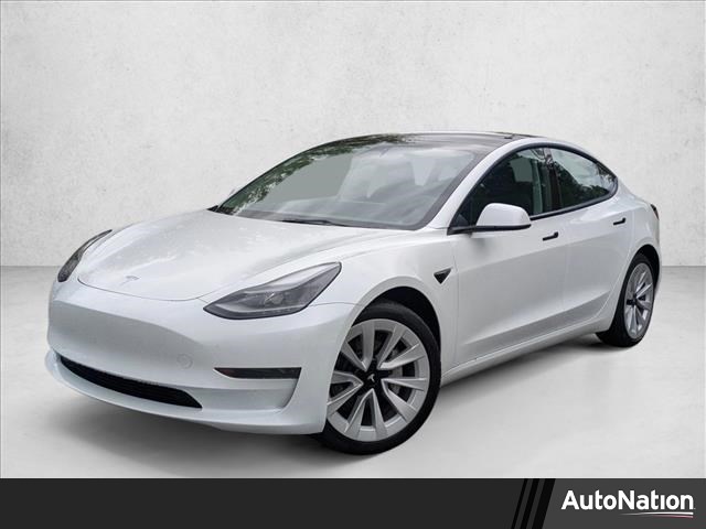White 2023 Tesla Model 3 RWD Sedan Rear-Wheel Drive Automatic