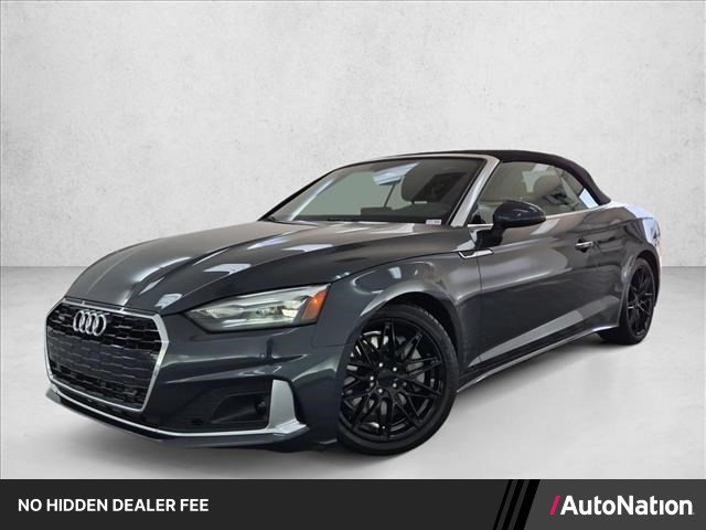 Silver/Gray 2022 Audi A5 Convertible All-Wheel Drive Automatic
