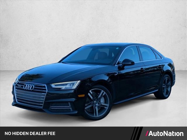 Black 2017 Audi A4 2.0T quattro Premium Plus AWD Sedan All-Wheel Drive Automatic