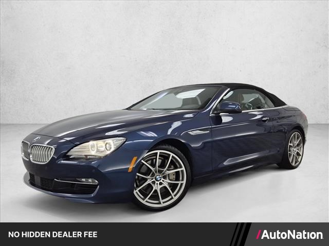 Blue 2014 BMW 6 Series Convertible Rear-Wheel Drive Automatic