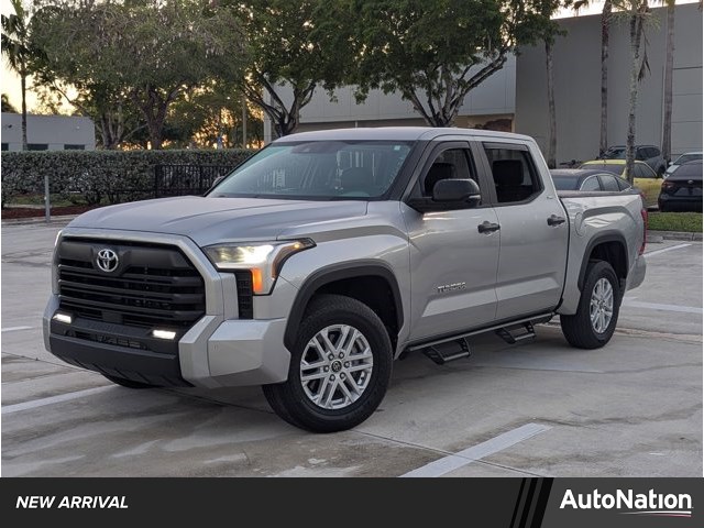 Celestial Silver Metallic 2024 Toyota Tundra SR5 CrewMax Cab RWD Pickup Truck 4X2 Automatic