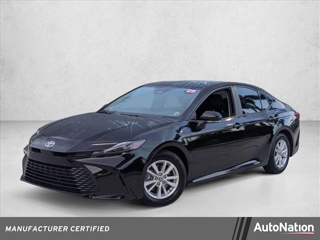 Midnight Black Metallic 2025 Toyota Camry LE FWD Sedan Front-Wheel Drive Automatic