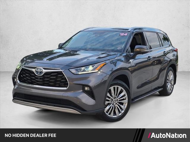 Magnetic Gray Metallic 2024 Toyota Highlander Hybrid SUV / Crossover Front-Wheel Drive Automatic