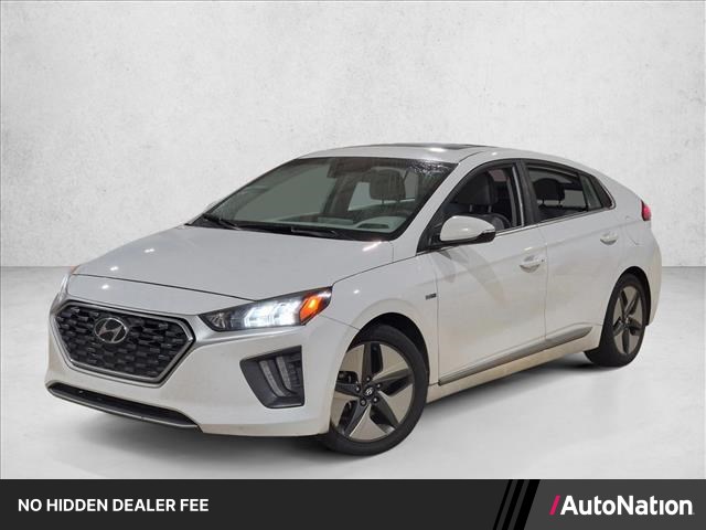 Ceramic White 2020 Hyundai Ioniq Hybrid Hatchback Front-Wheel Drive 6-Speed Automatic