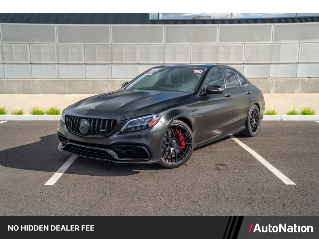 Obsidian Black Metallic 2020 Mercedes-Benz C-Class AMG C 63 S Sedan RWD Sedan Rear-Wheel Drive Automatic