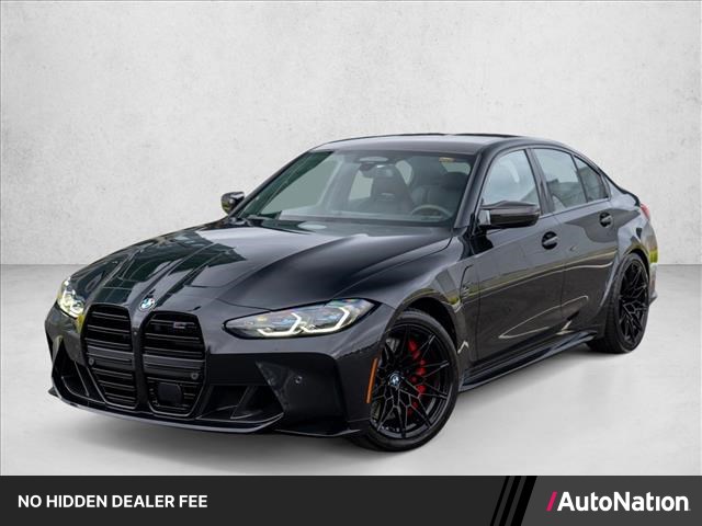 Black Sapphire Metallic 2024 BMW M3 Sedan All-Wheel Drive Automatic