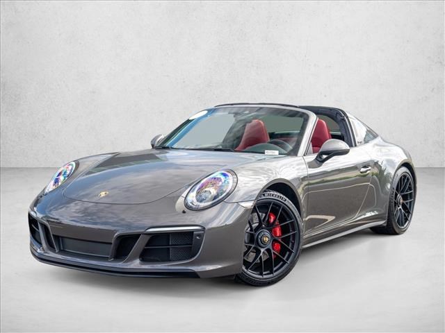 Gray (Agate Grey) 2017 Porsche 911 Targa 4 GTS Cabriolet AWD Convertible All-Wheel Drive Automatic