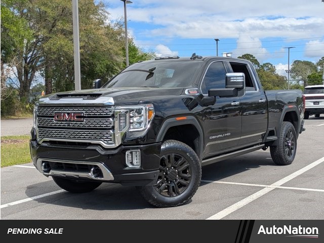 Black (Ebony Twilight Metallic) 2023 GMC Sierra 2500HD Denali Crew Cab 4WD Pickup Truck Four-Wheel Drive Automatic
