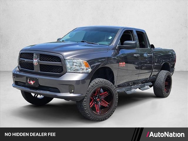 Gray (Granite Crystal Metallic Clearcoat) 2018 RAM 1500 Express Quad Cab 4WD Pickup Truck Four-Wheel Drive 8-Speed Automatic