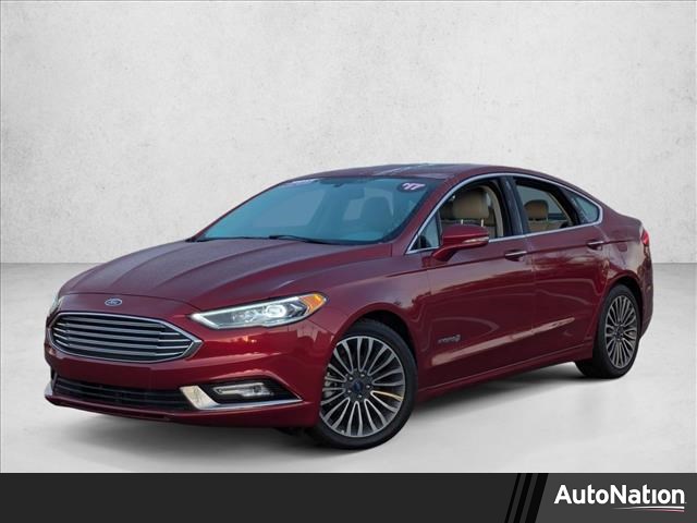 Ruby Red Metallic Tinted Clearcoat 2017 Ford Fusion Hybrid Titanium FWD Sedan Front-Wheel Drive Automatic