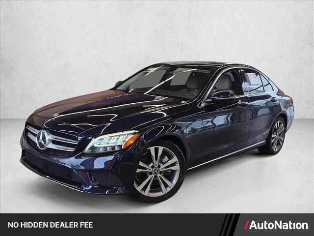 Lunar Blue Metallic 2019 Mercedes-Benz C-Class Sedan Rear-Wheel Drive Automatic