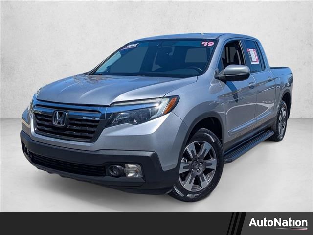 Silver/Gray 2019 Honda Ridgeline RTL-T AWD Pickup Truck All-Wheel Drive 6-Speed Automatic