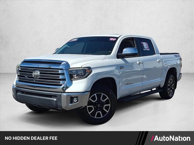 Super White 2020 Toyota Tundra Pickup Truck Four-Wheel Drive Automatic