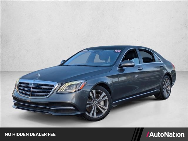 Gray (Selenite Grey Metallic) 2018 Mercedes-Benz S-Class S 450 RWD Sedan Rear-Wheel Drive Automatic