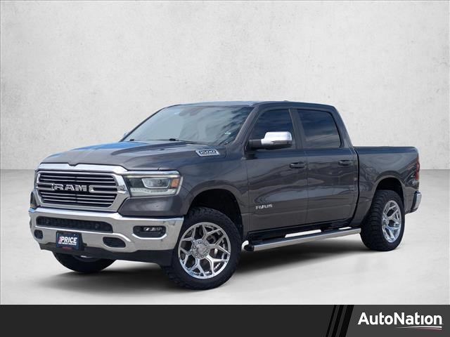 Gray (Granite Crystal Metallic Clearcoat) 2023 RAM 1500 Laramie Crew Cab 4WD Pickup Truck Four-Wheel Drive 8-Speed Automatic