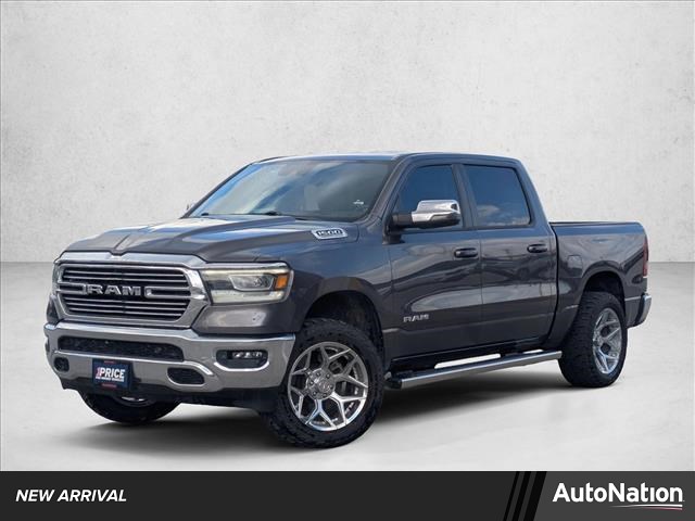 Gray (Granite Crystal Metallic Clearcoat) 2023 RAM 1500 Laramie Crew Cab 4WD Pickup Truck Four-Wheel Drive 8-Speed Automatic
