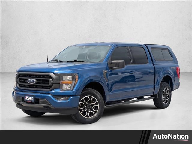 Atlas Blue Metallic 2023 Ford F-150 XLT SuperCrew 4WD Pickup Truck Four-Wheel Drive Automatic