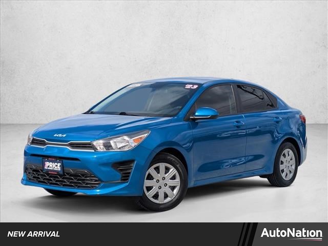 Sporty Blue 2023 Kia Rio S FWD Sedan Front-Wheel Drive Automatic