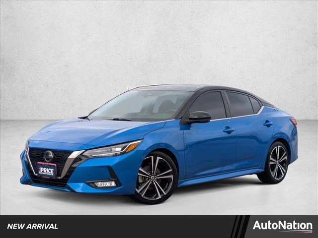 Electric Blue/Super Black 2021 Nissan Sentra SR FWD Sedan Front-Wheel Drive Automatic