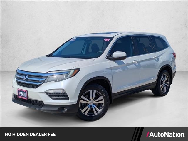White Diamond Pearl 2018 Honda Pilot EX-L FWD with RES SUV / Crossover Front-Wheel Drive Automatic