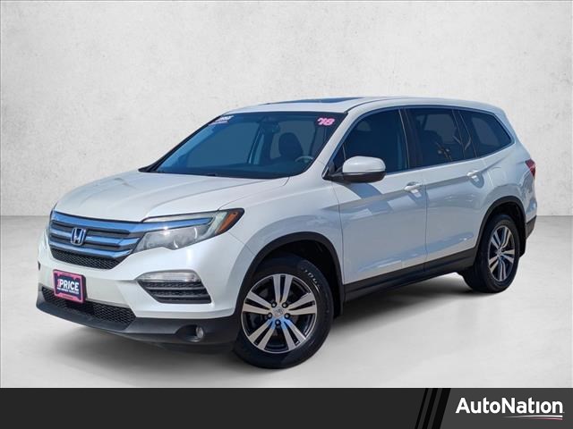White Diamond Pearl 2018 Honda Pilot EX-L FWD with RES SUV / Crossover Front-Wheel Drive Automatic