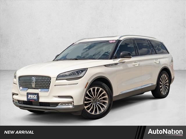 Pristine White Metallic Tri-Coat 2020 Lincoln Aviator Reserve RWD SUV / Crossover Rear-Wheel Drive Automatic
